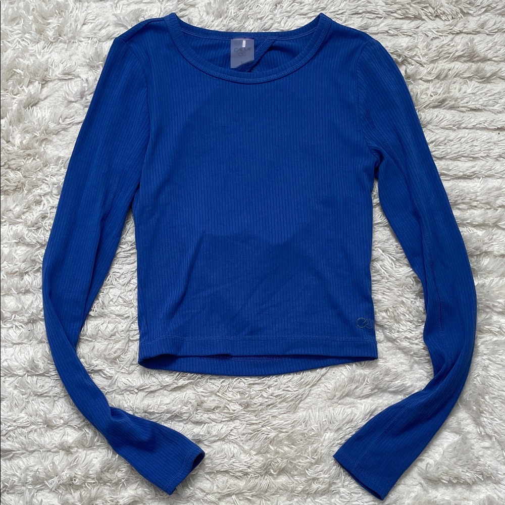 Calia Cropped Long Sleeve Top